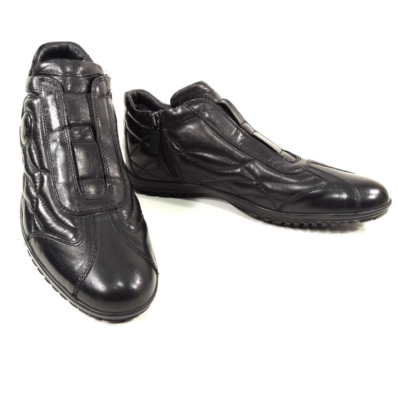 Baldinini?? Men\'s Black Leather Winter Sneakers main image 7